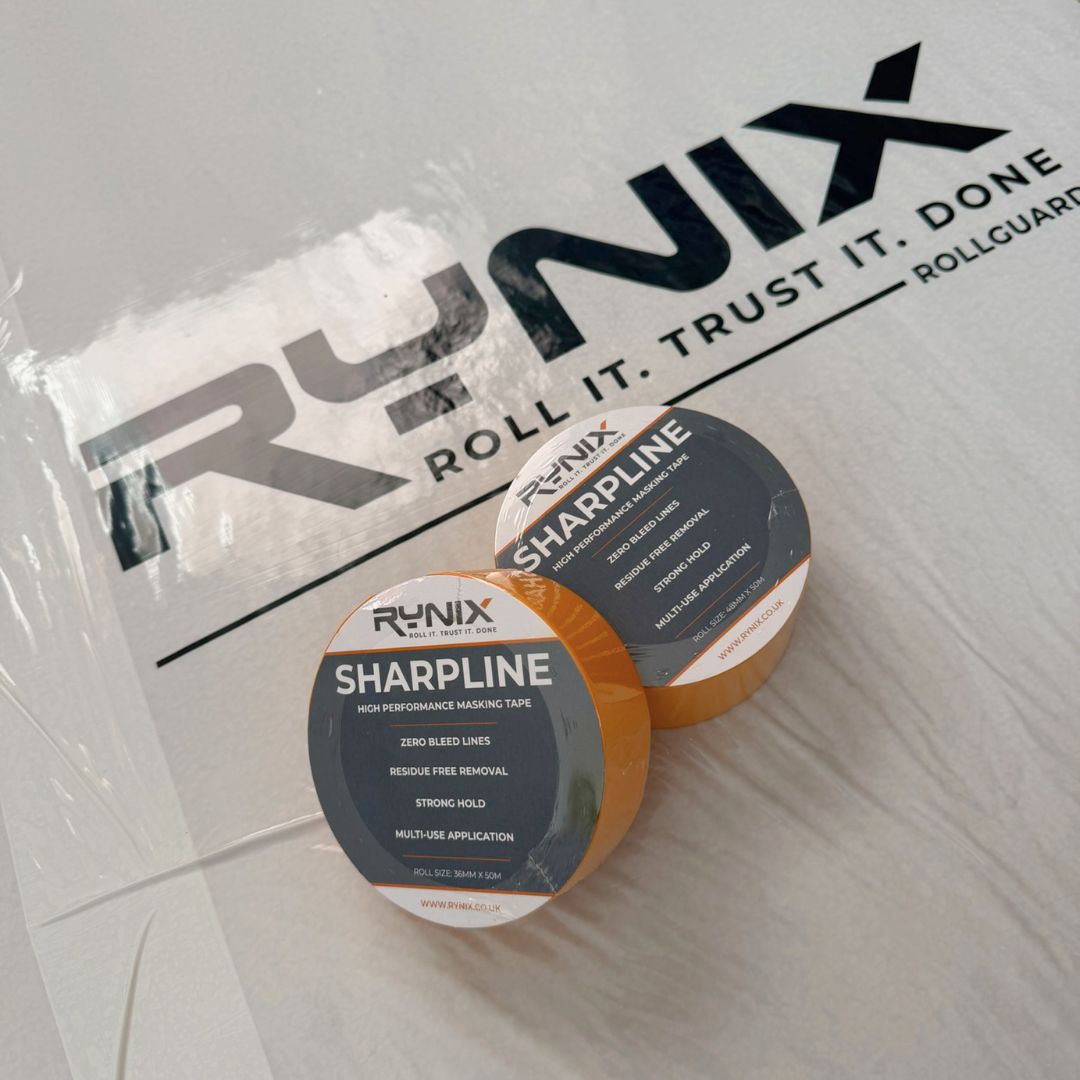 Rynix RollGuard Carpet Protector & SharpLine Masking Tape Bundle - Rynix