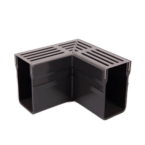 Rynix Threshold Drainage Channel Corner - Stainless Steel Grating - Rynix