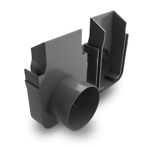 Rynix Threshold Drainage Channel End Cap Outlet 50mm - Rynix