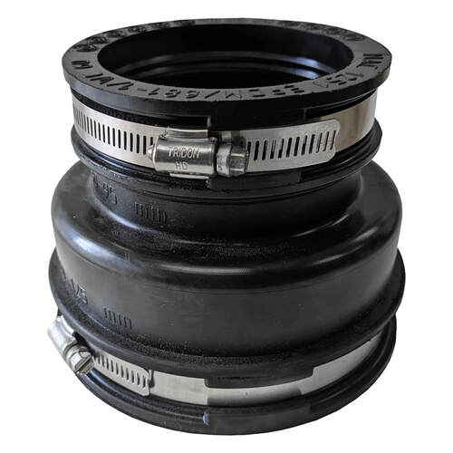 Rynix Threshold Drainage Channel Outlet Adaptor Bottom - 80mm to 110mm - Rynix